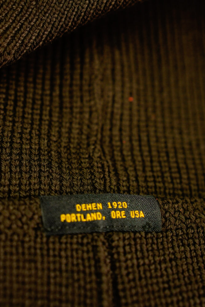 back of brown wool cap